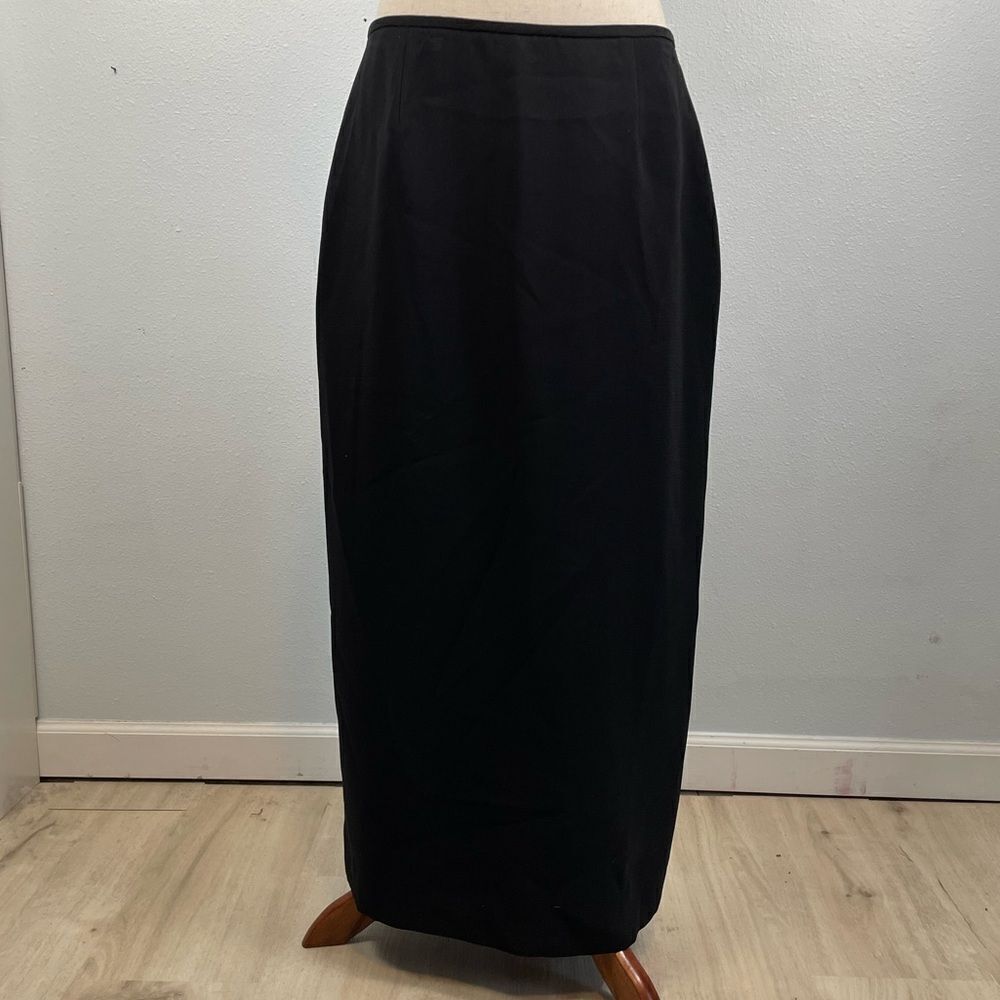 Sag Harbor Suit Black Maxi Skirt Size 10 EUC - Picture 1 of 5